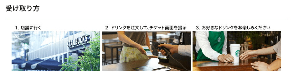 スターバックスeGIFT受取方法