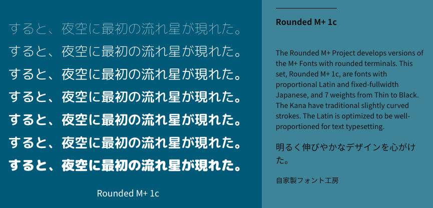 Rounded M + 1c