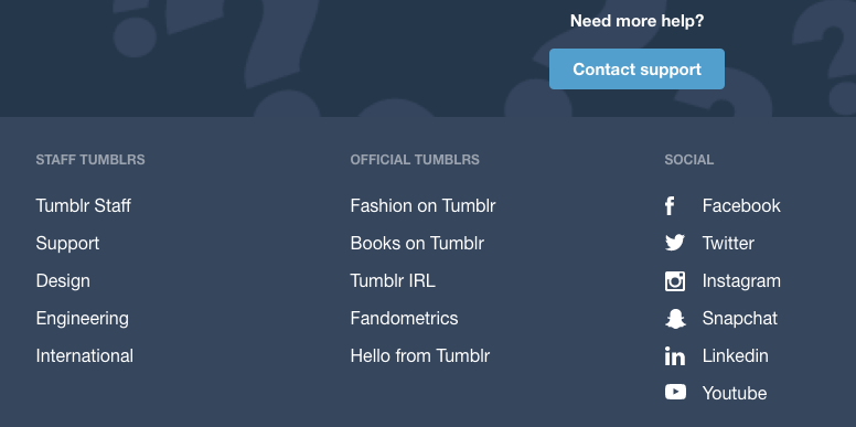 Tumblrオフィシャルアカウント