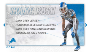 detroit lions 2017 new uniform color rush