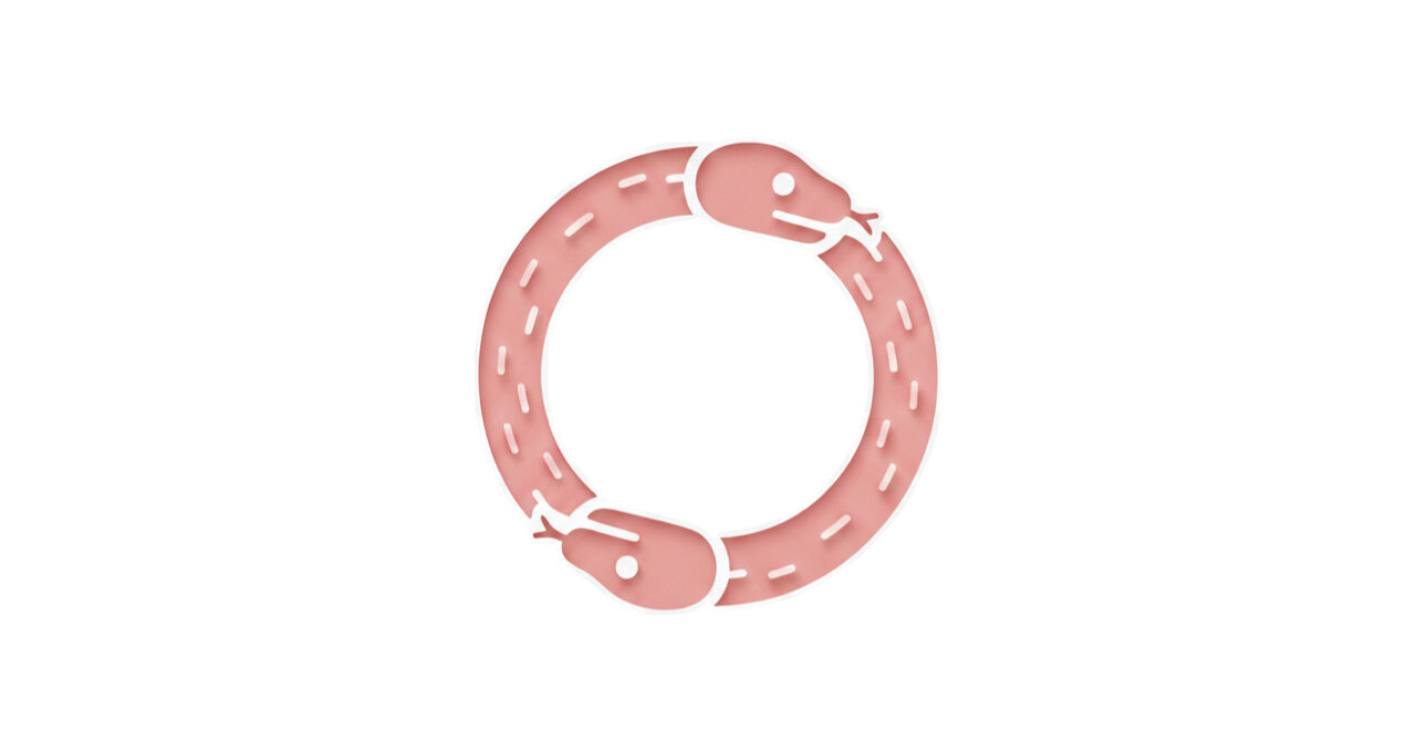 ウロボロスの円環の蛇のアイコン