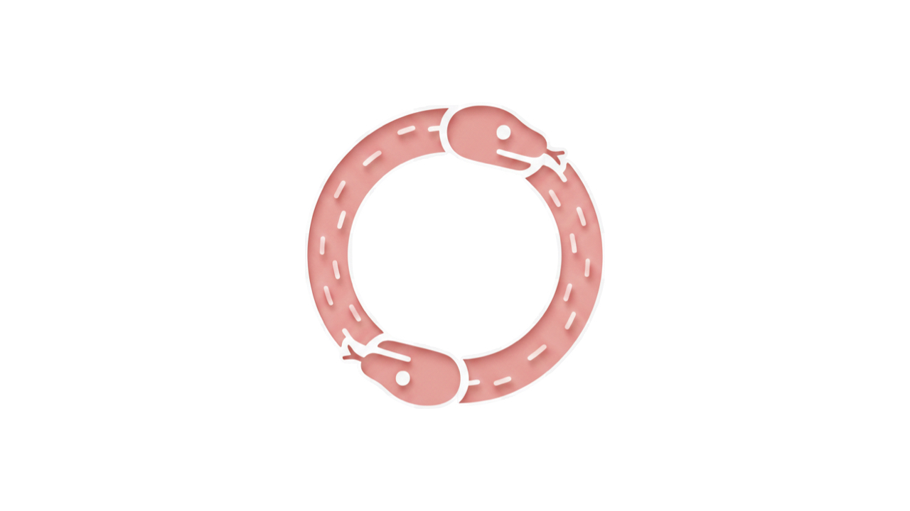 ウロボロスの円環の蛇のアイコン